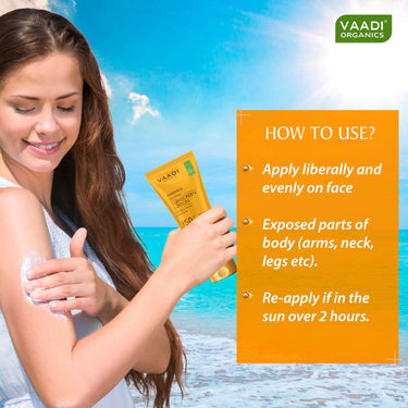 Vaadi Herbals Sunscreen Lotion With Aloe Vera With Chamomile Spf-50